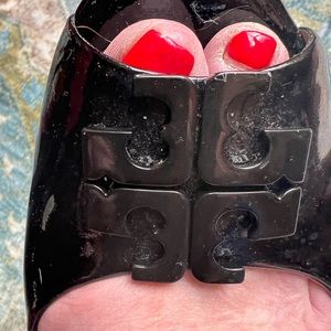 SexyTory Burch wedge pumps in black patent 10.5 M $75 reduced